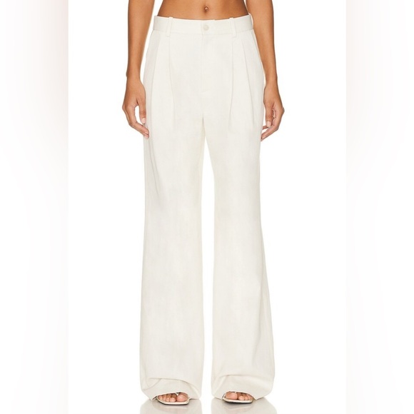 NWT NILI LOTAN Flavie Pant in Ivory size 4 - Picture 3 of 9